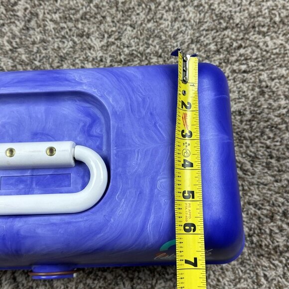 Vintage Caboodles Purple Swirl Model 2630 USA 3 Tier Mirror Makeup Pageant Case - Picture 9 of 9